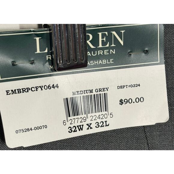 🔥 Ralph Lauren Ultraflex Dress Pants 32x32 NWT - Picture 8 of 9